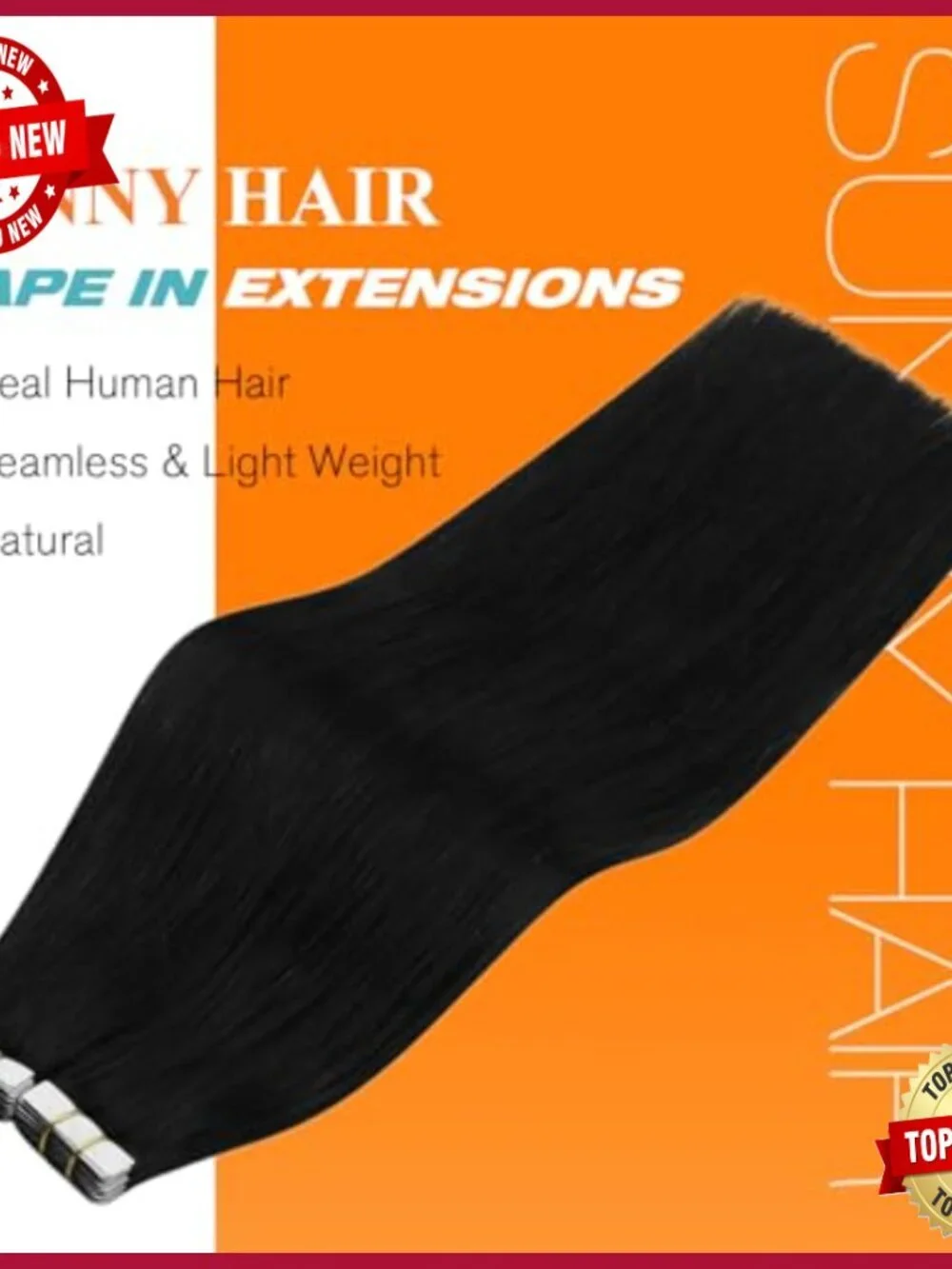 28 Inch Tape In Hair Extensions Real Human Hair 20 Pieces 50g